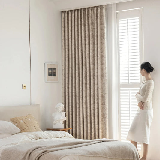 French Scandinavian Style Printed Curtains