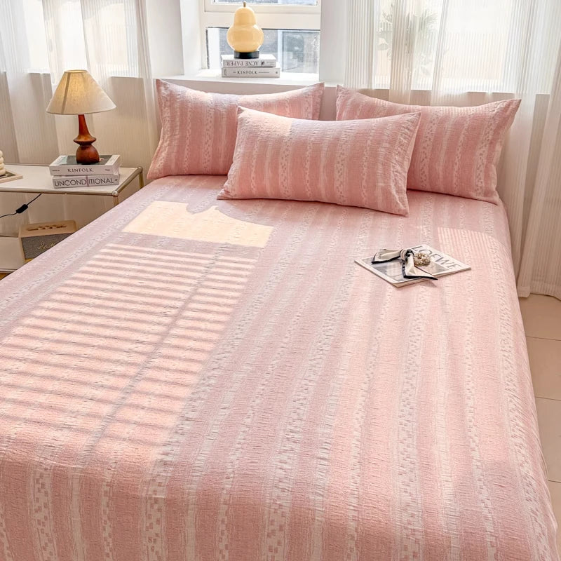 Pure Cotton Tee-piece Set Thiened Double-layered Cotton Bedding