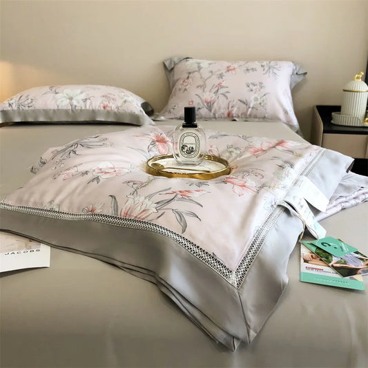 tencel Lyocell Bed Sheets Set Bedding Set Duvet Covers Sets for king Size Bed