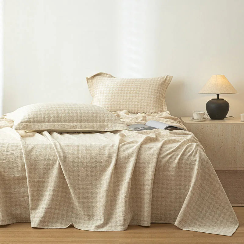 Cotton and Linen Bed Sheet