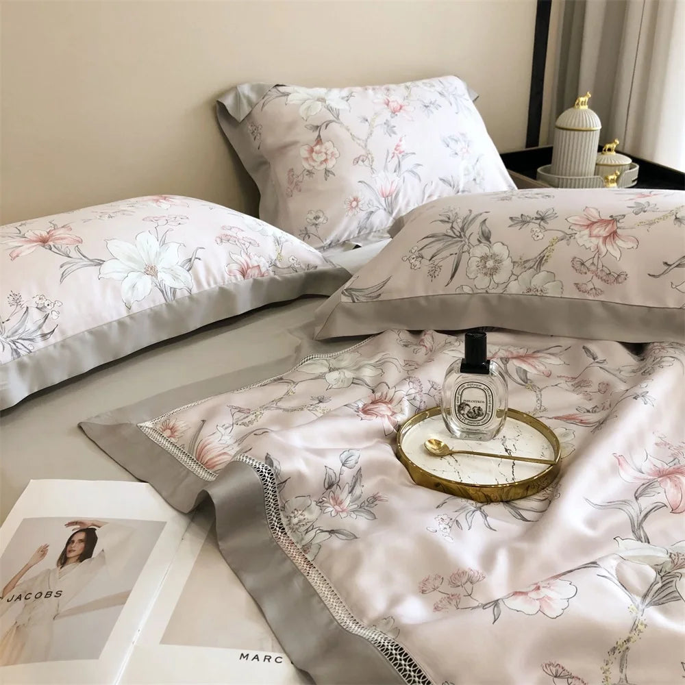 tencel Lyocell Bed Sheets Set Bedding Set Duvet Covers Sets for king Size Bed