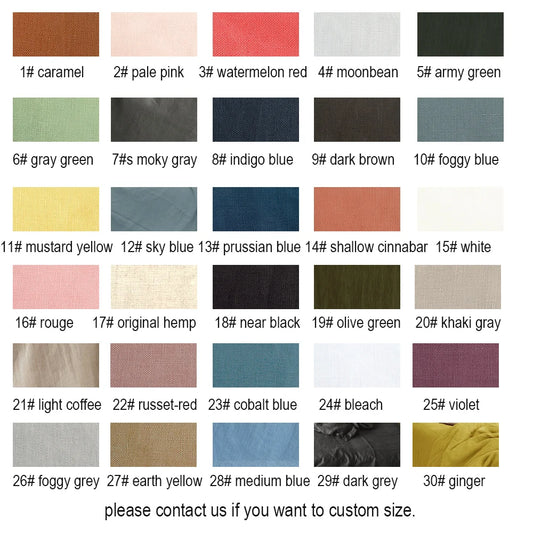 Solid Color Pure Linen Throw Pillow Case Euro Sham for Bed,Custom Size Bowknot Cushion Cover Decoration Pillowcase,Dark Blue