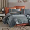 Clasy Pique Double Bohemline V1 Gray Duvet Cover Set