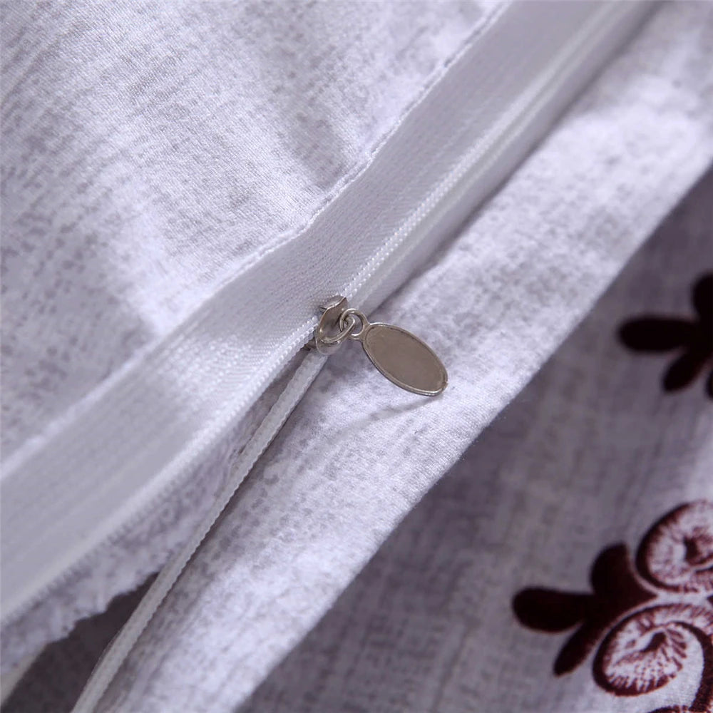 Luxury Bedding Sets King Flower Bed Linen High Quality Duvet Cover Set Queen Purple Bed Comforter