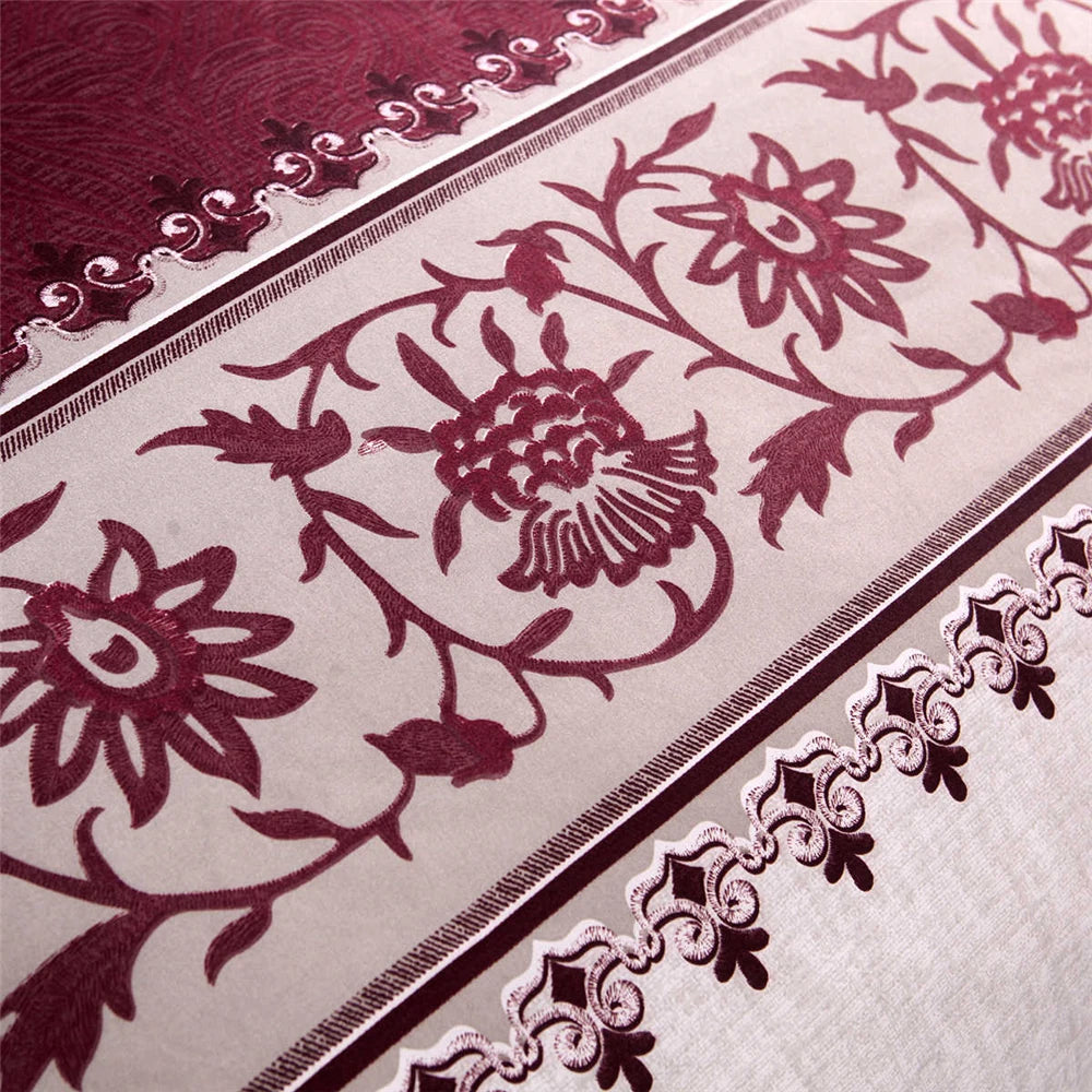 Luxury Bedding Sets King Flower Bed Linen High Quality Duvet Cover Set Queen Purple Bed Comforter