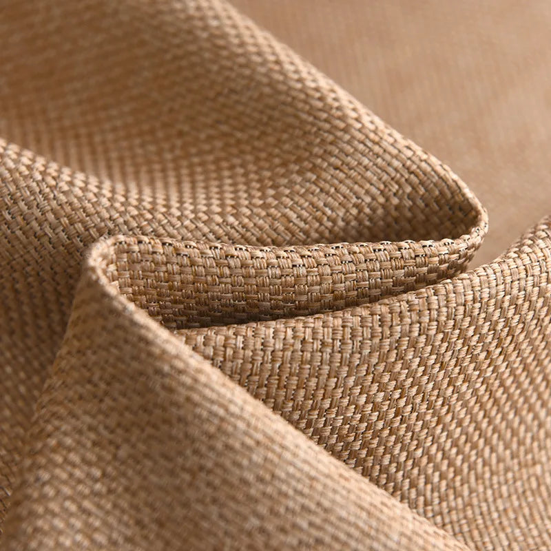 Custom Made Faux Linen Curtain For Bedroom Living Room Blackout