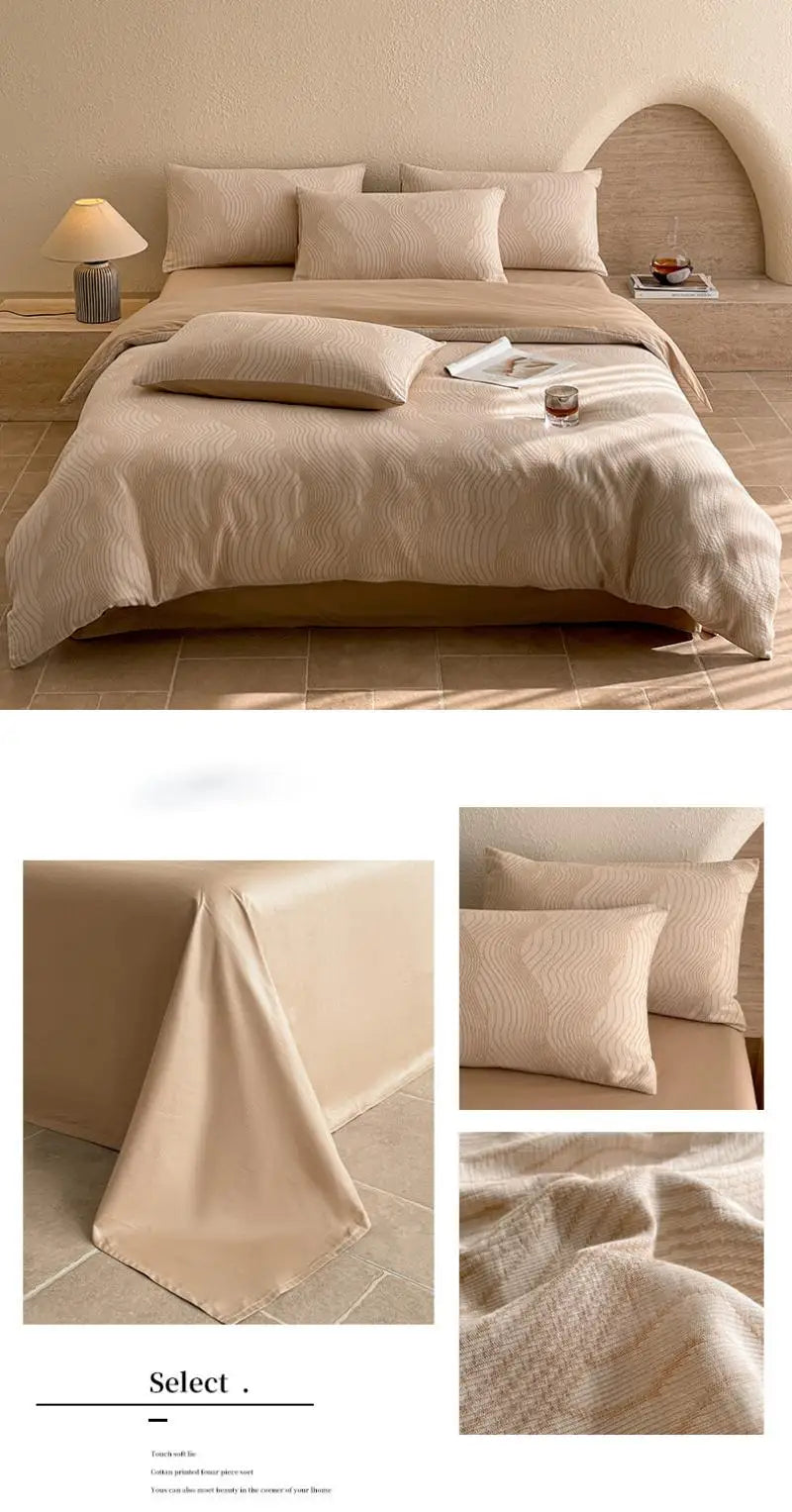 3-Layer Yarn Cotton Bedding Set