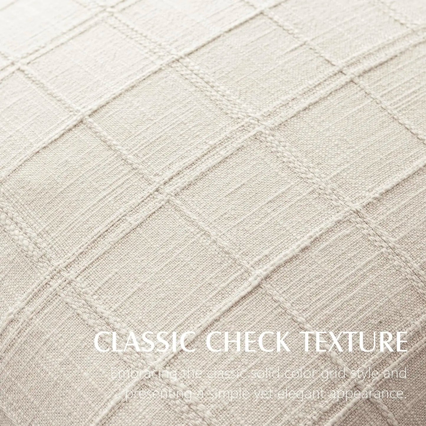 Square Cushion Cover Boho Linen