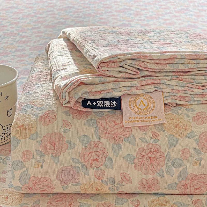 Bed Sheet High Quality Twin Double Queen King Bed Cover Sheets Pure Cotton Single Size Kids Bed Linen