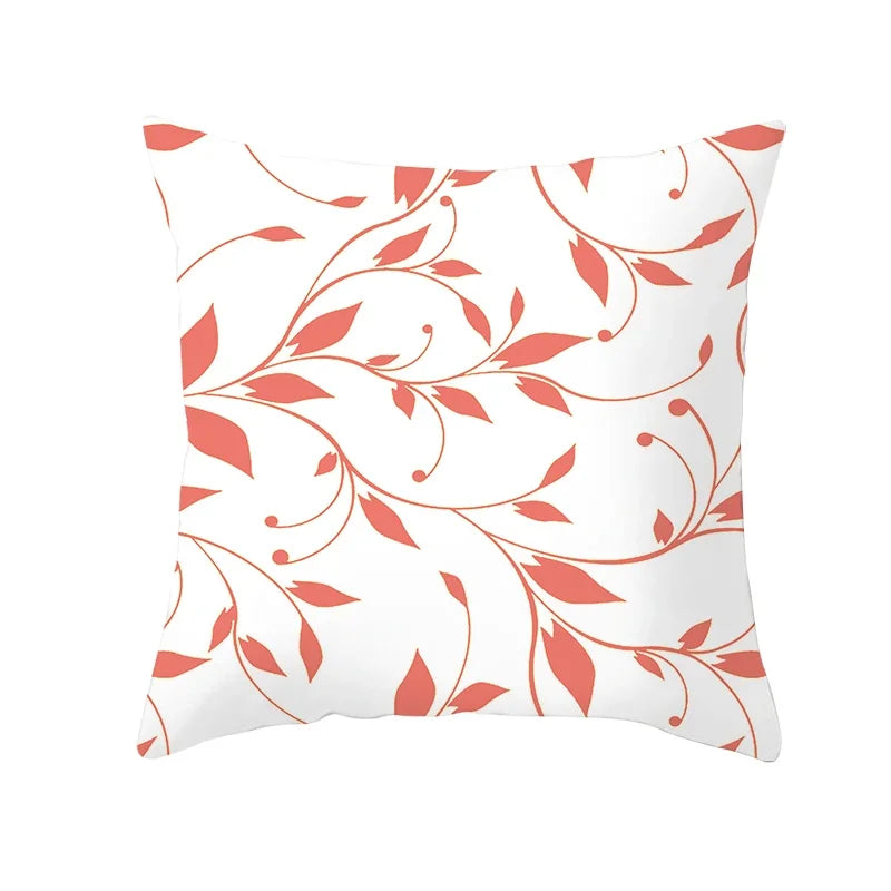 Coral Pillow Case Spring Home Decor Style Pillow Cushion Cover