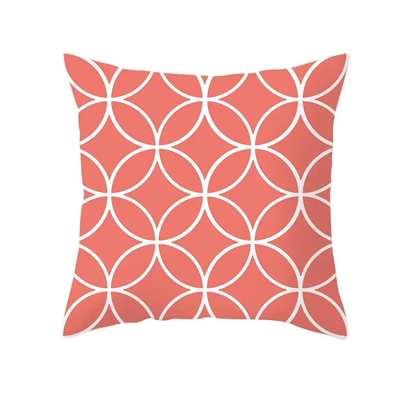 Coral Pillow Case Spring Home Decor Style Pillow Cushion Cover