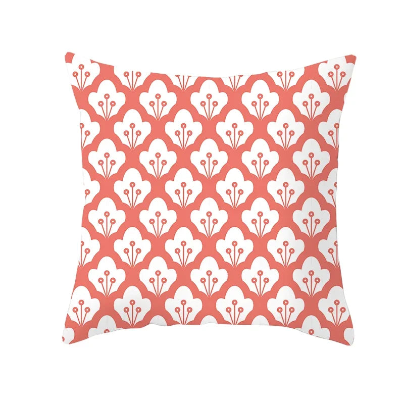 Coral Pillow Case Spring Home Decor Style Pillow Cushion Cover