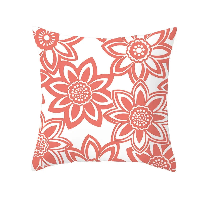 Coral Pillow Case Spring Home Decor Style Pillow Cushion Cover