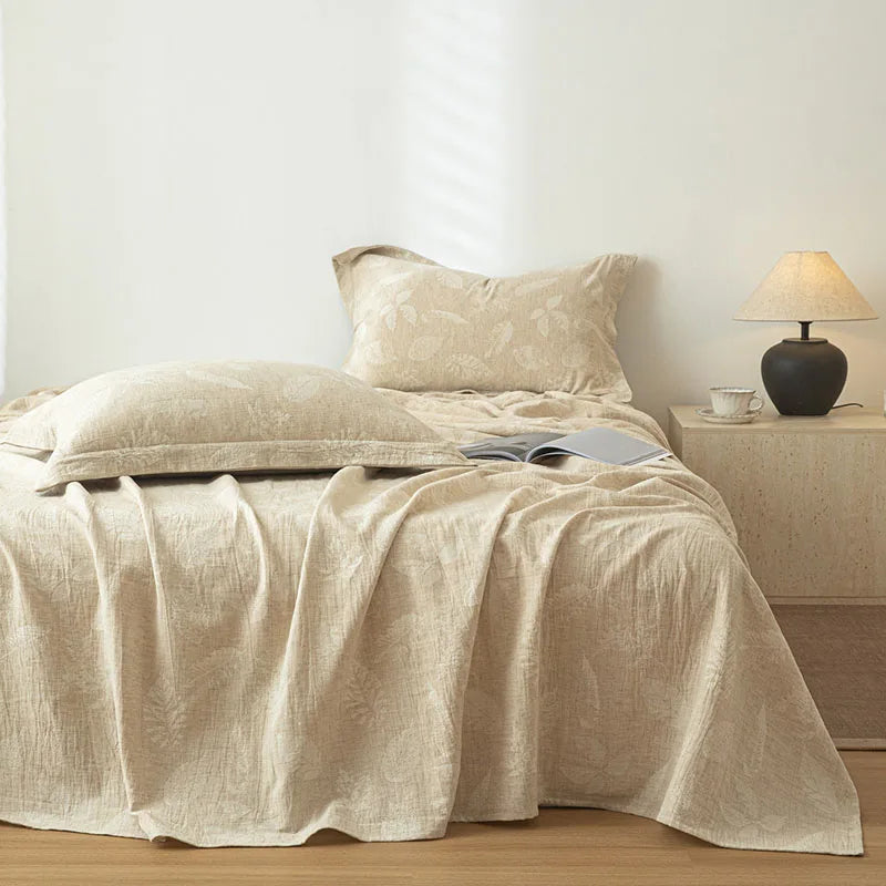 Cotton and Linen Bed Sheet