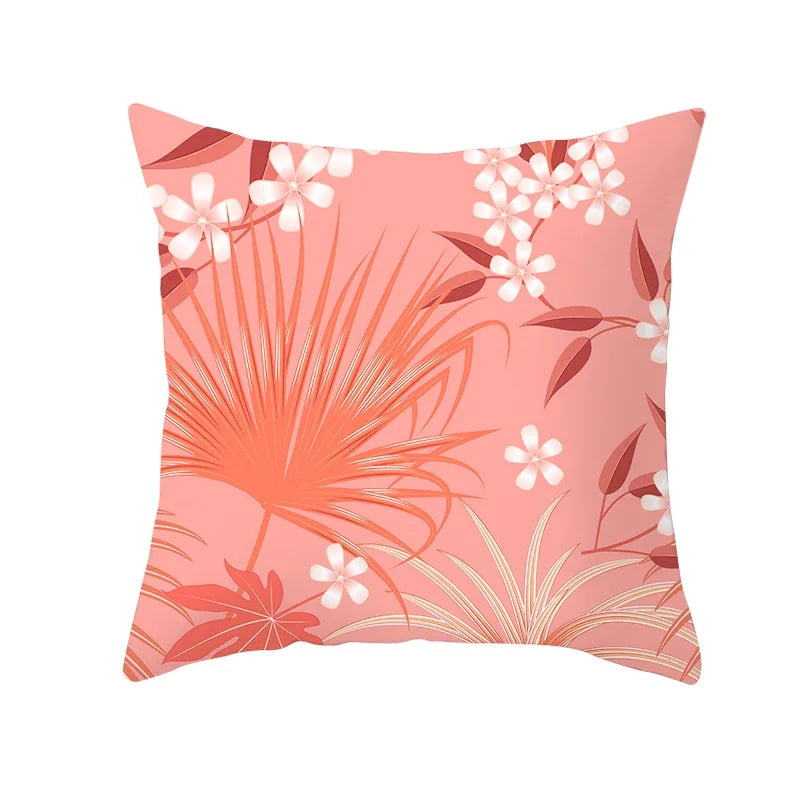 Coral Pillow Case Spring Home Decor Style Pillow Cushion Cover