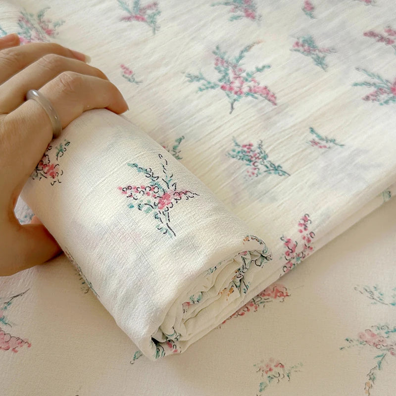 Flower Print Bed Sheet Single/Double/Queen/King Size Flat Sheets Adults Kids Room Soft Bed Linen sabanas (Pillowcase Need Order)