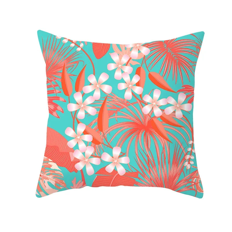 Coral Pillow Case Spring Home Decor Style Pillow Cushion Cover