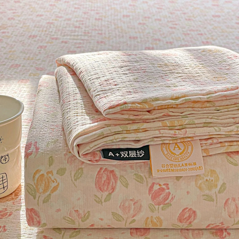 Bed Sheet High Quality Twin Double Queen King Bed Cover Sheets Pure Cotton Single Size Kids Bed Linen