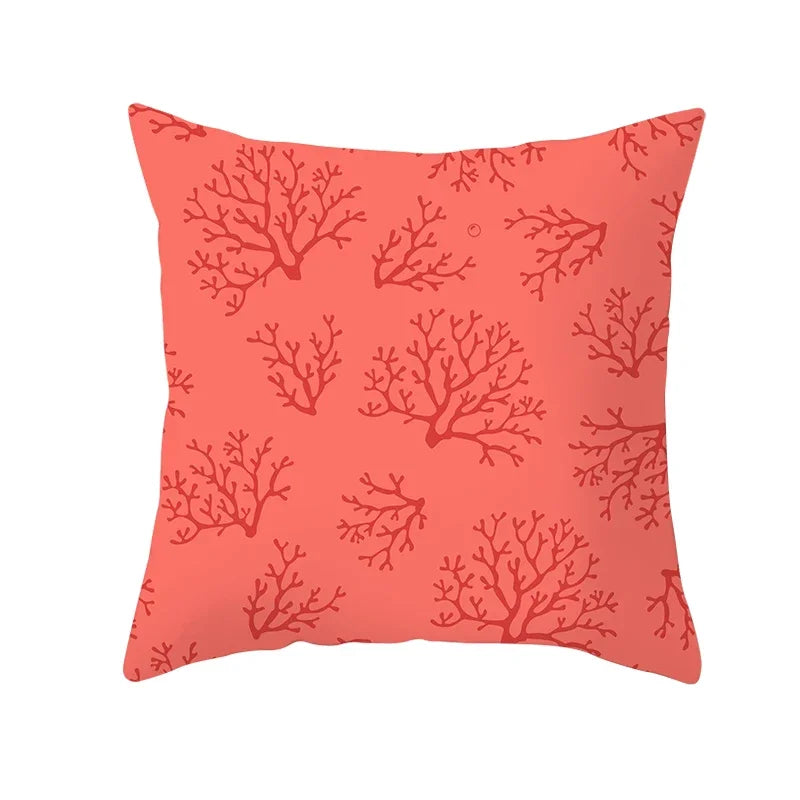 Coral Pillow Case Spring Home Decor Style Pillow Cushion Cover