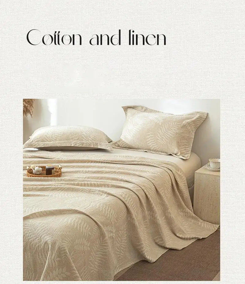 Cotton and Linen Bed Sheet