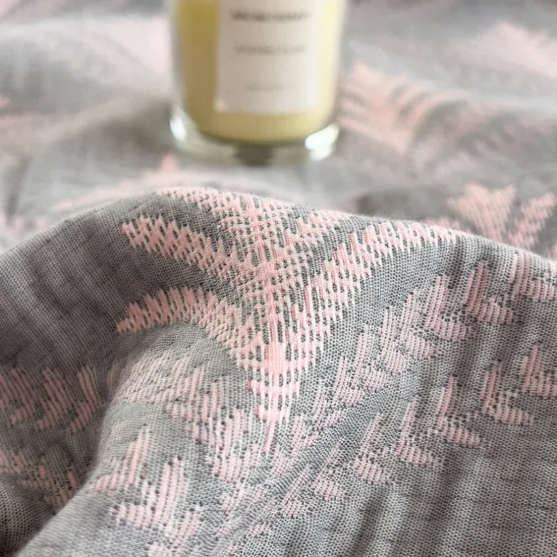 New cotton three-layer yarn towel quilt pure cotton office lunch break blanket sofa cover blanket shawl blanket Xia Liang quilt