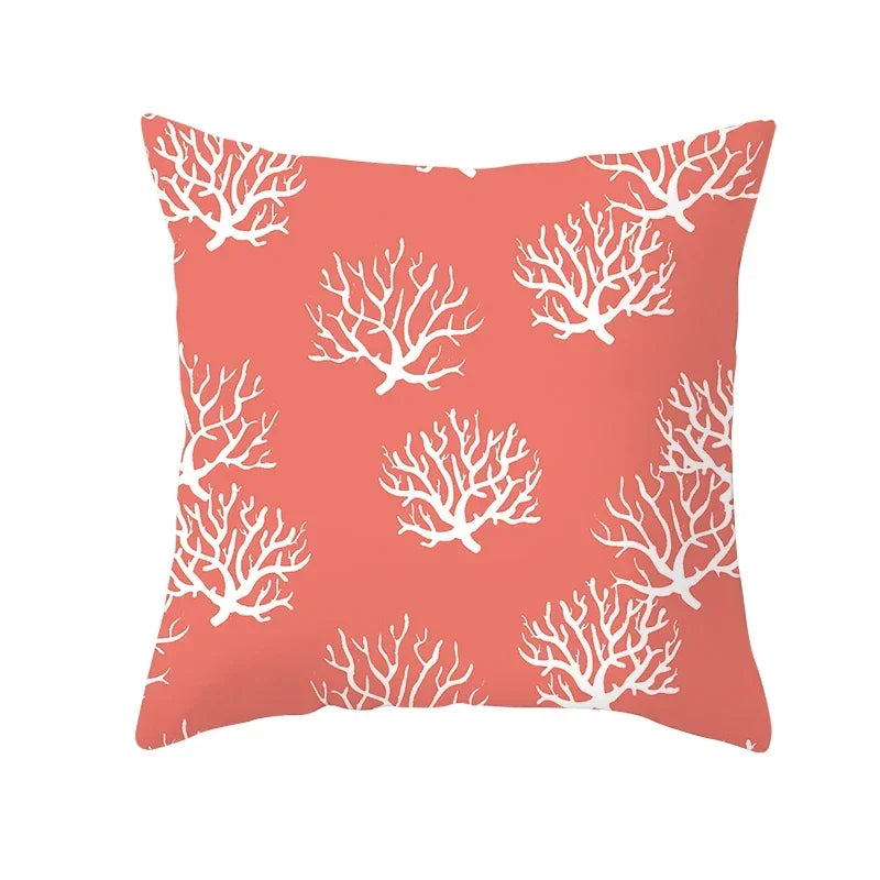 Coral Pillow Case Spring Home Decor Style Pillow Cushion Cover