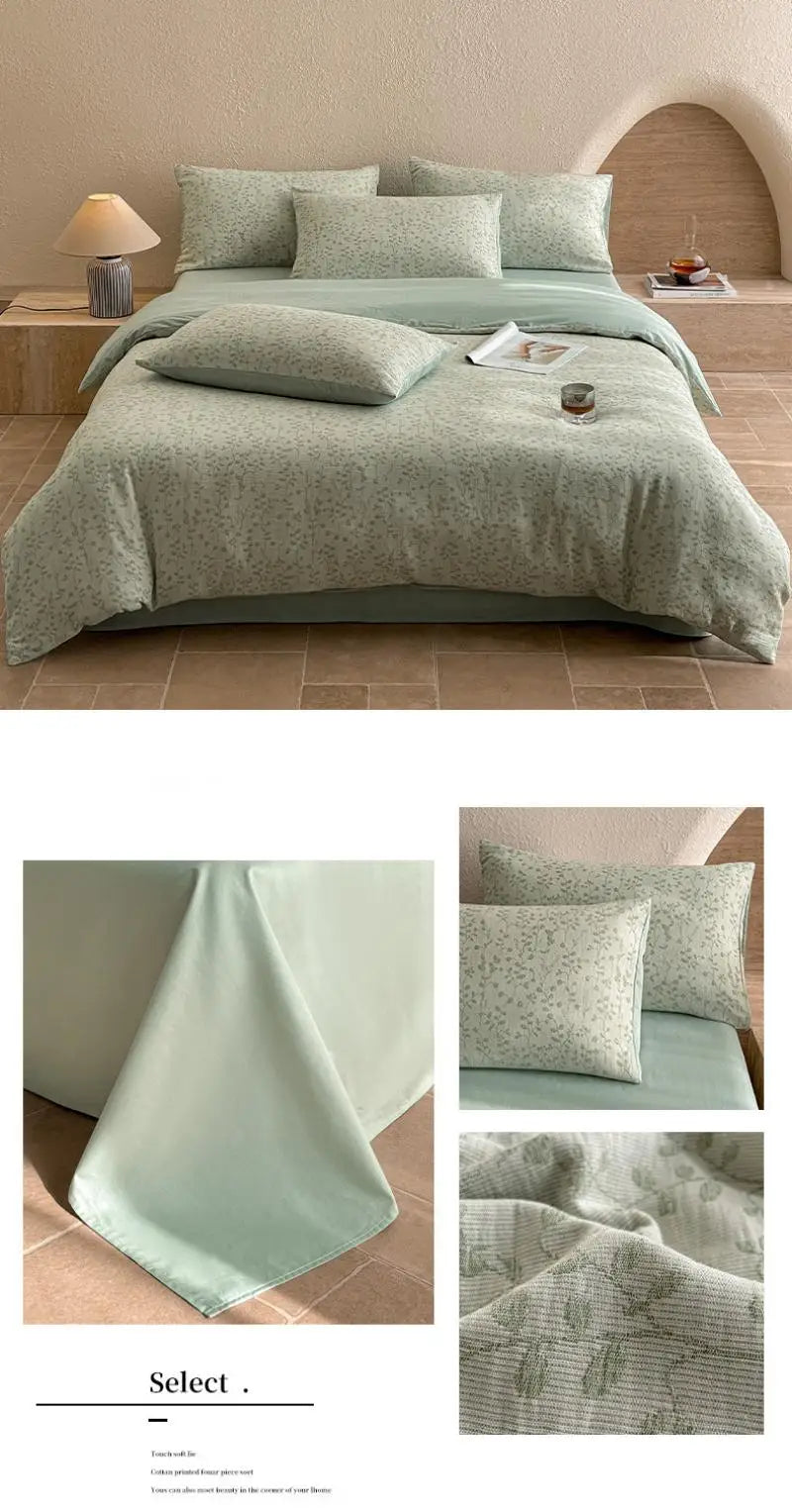 3-Layer Yarn Cotton Bedding Set