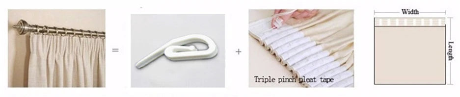 Custom Made Faux Linen Curtain