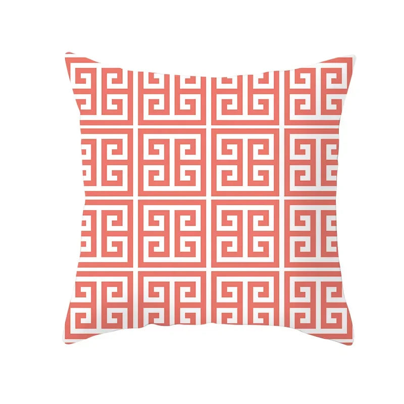 Coral Pillow Case Spring Home Decor Style Pillow Cushion Cover