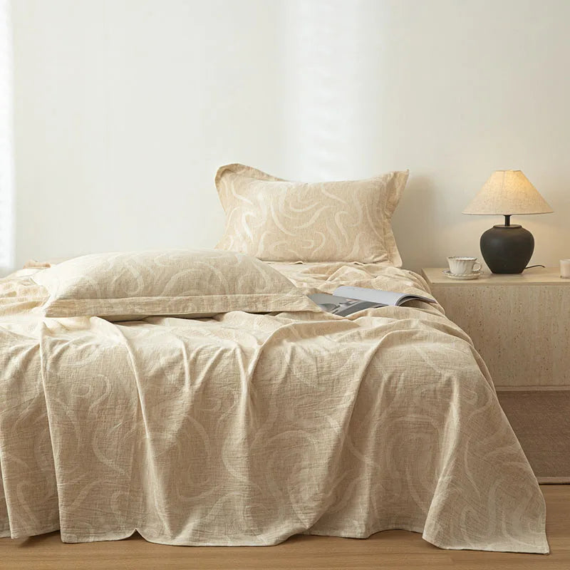 Cotton and Linen Bed Sheet