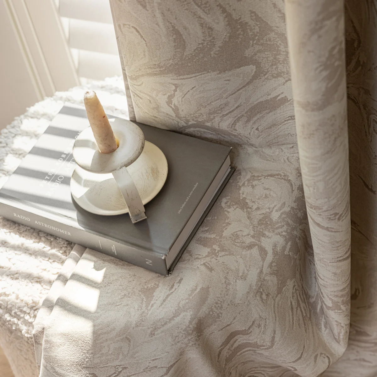 French Scandinavian Style Printed Curtains