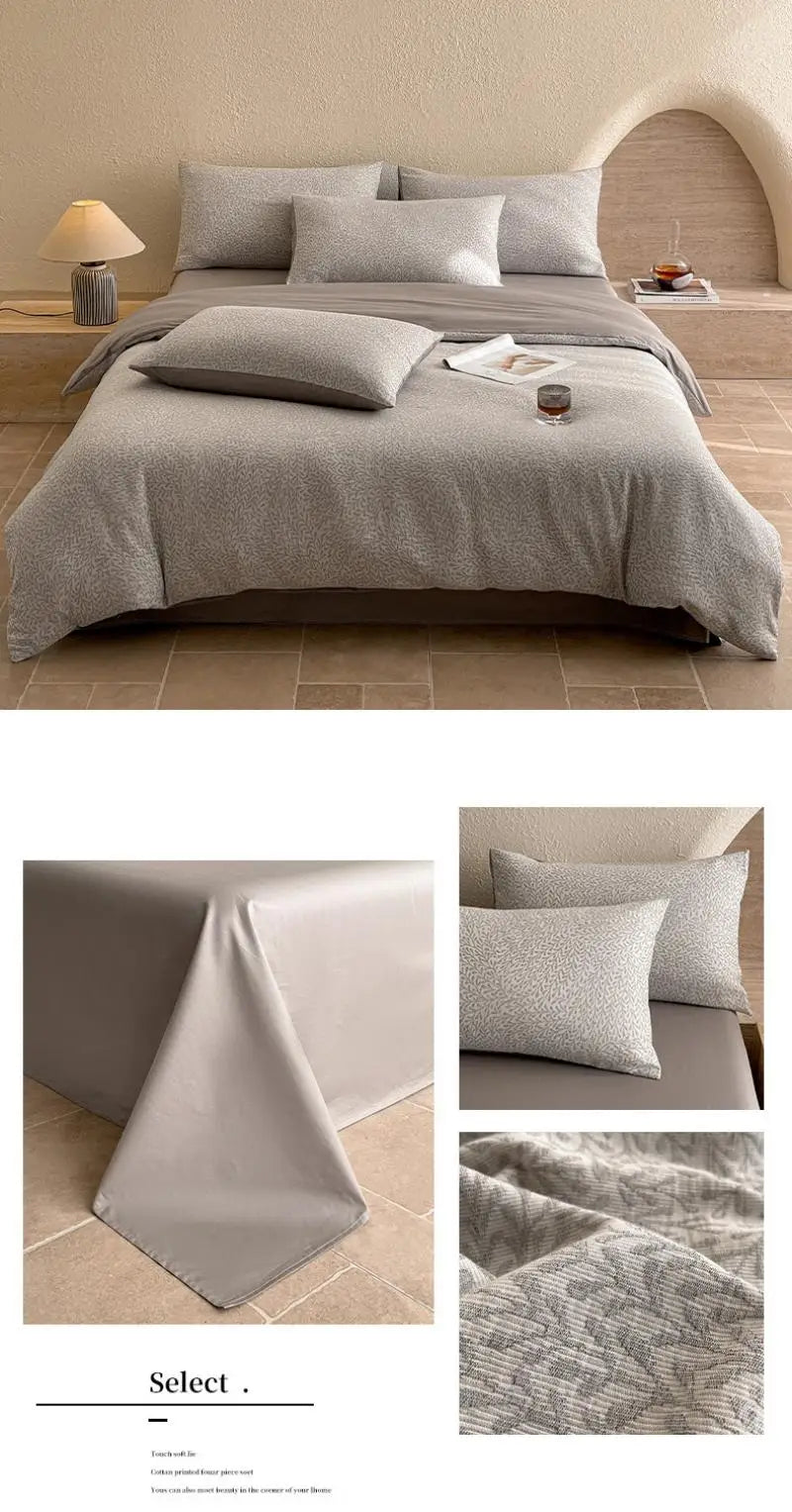 3-Layer Yarn Cotton Bedding Set