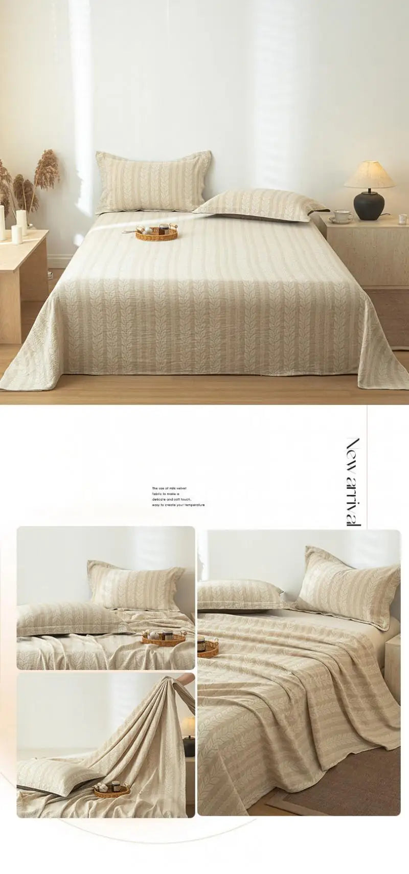 Luxury Cotton and Linen Bed Sheet Sets High Quality Skin Friendly Flat Sheet 2 Pillowcases for All Seasons Queen King Bedclothes