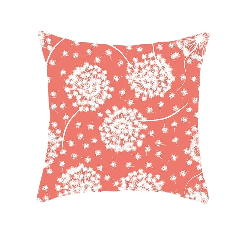 Coral Pillow Case Spring Home Decor Style Pillow Cushion Cover