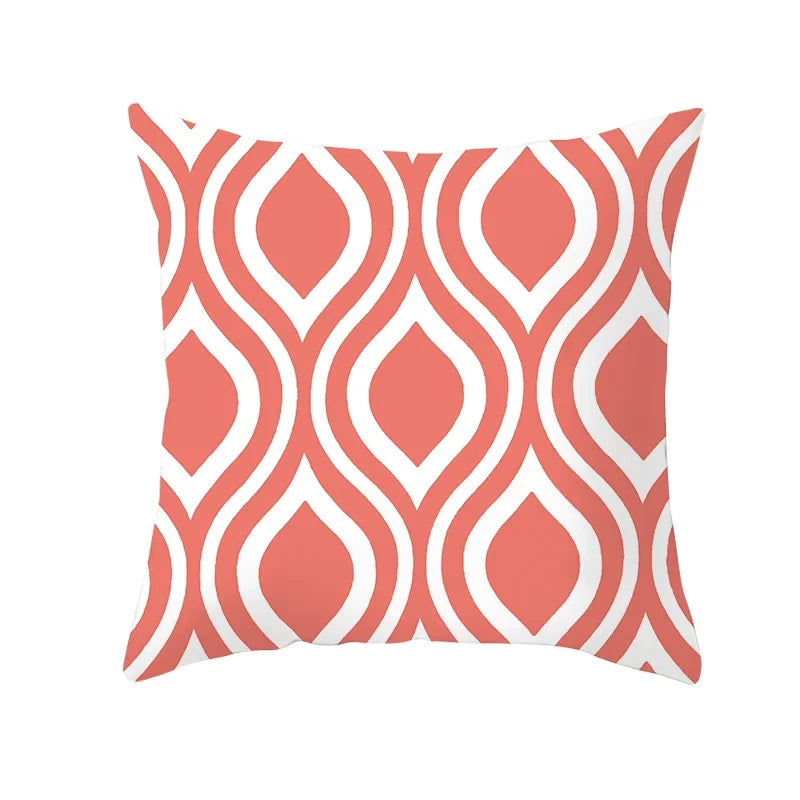 Coral Pillow Case Spring Home Decor Style Pillow Cushion Cover