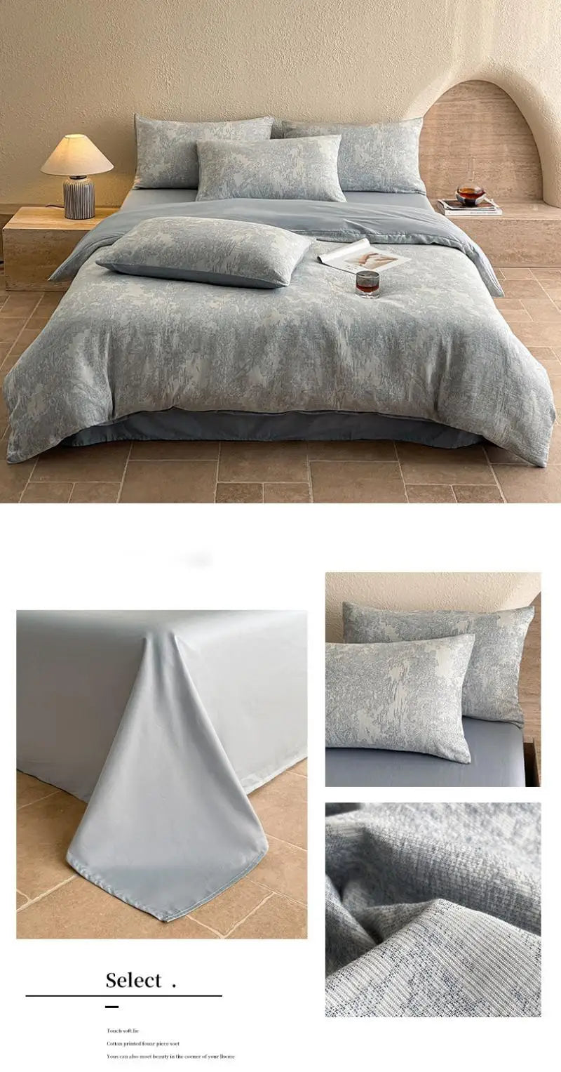 3-Layer Yarn Cotton Bedding Set