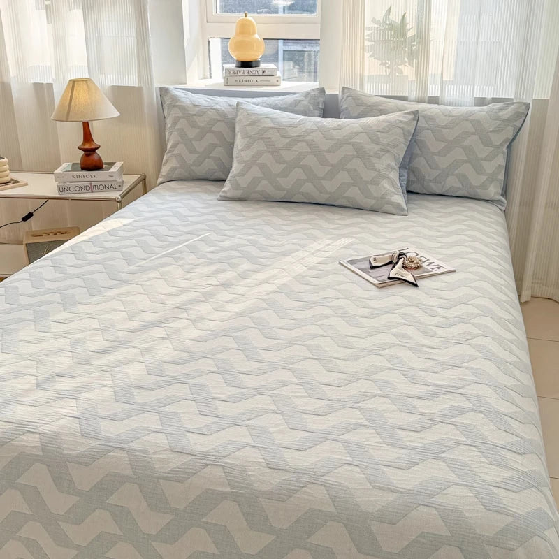 Pure Cotton Tee-piece Set Thiened Double-layered Cotton Bedding