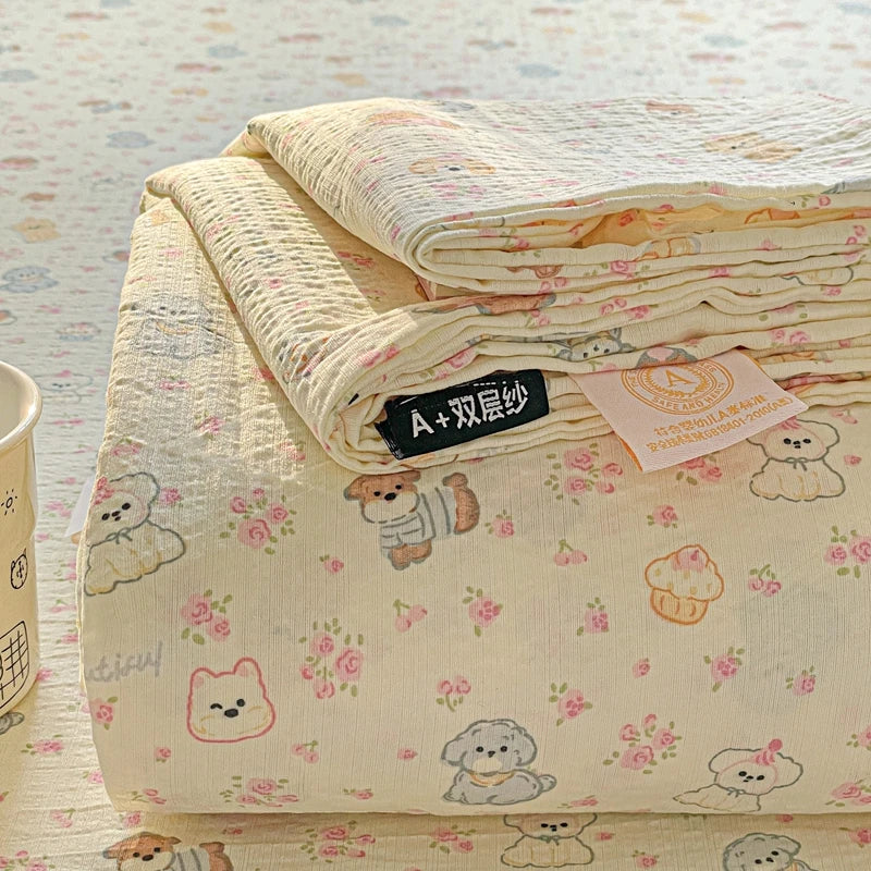Bed Sheet High Quality Twin Double Queen King Bed Cover Sheets Pure Cotton Single Size Kids Bed Linen