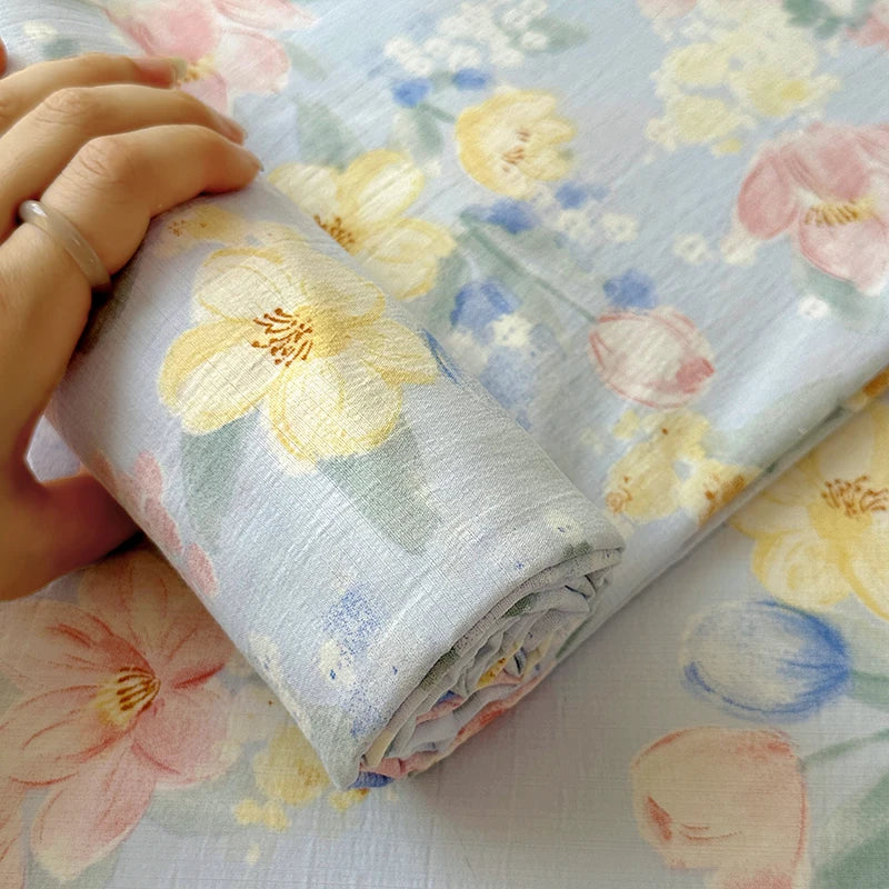 Flower Print Bed Sheet Single/Double/Queen/King Size Flat Sheets Adults Kids Room Soft Bed Linen sabanas (Pillowcase Need Order)