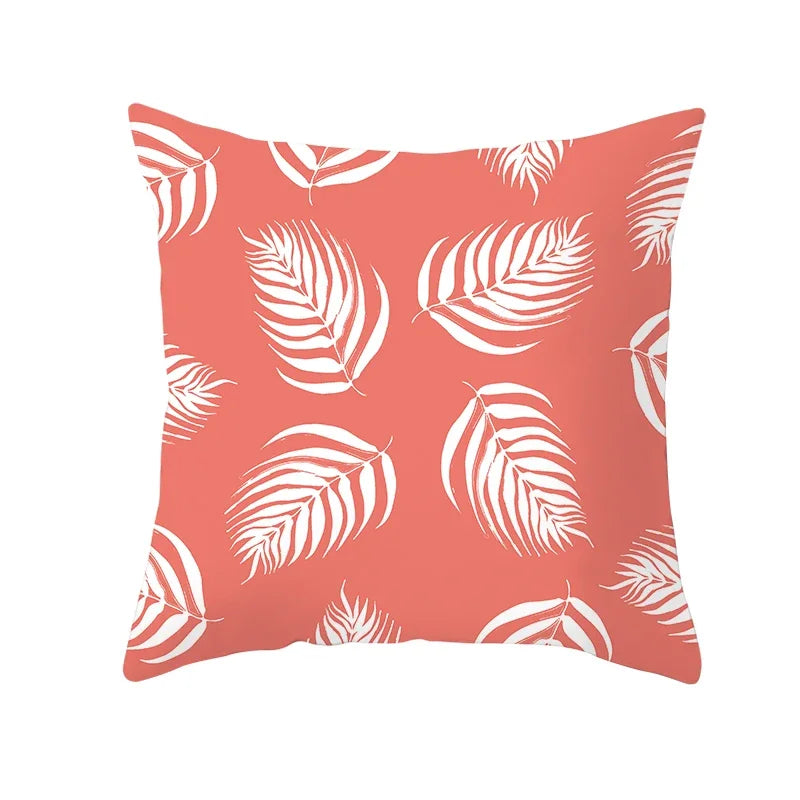 Coral Pillow Case Spring Home Decor Style Pillow Cushion Cover