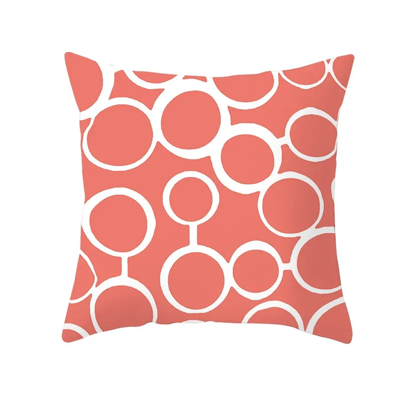 Coral Pillow Case Spring Home Decor Style Pillow Cushion Cover