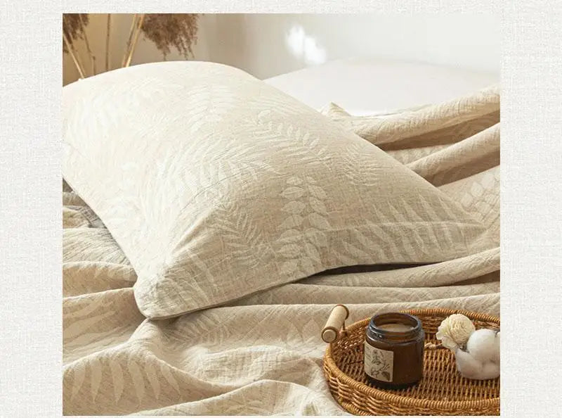 Cotton and Linen Bed Sheet