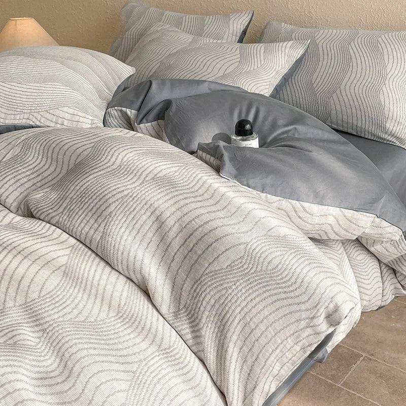 3-Layer Yarn Cotton Bedding Set