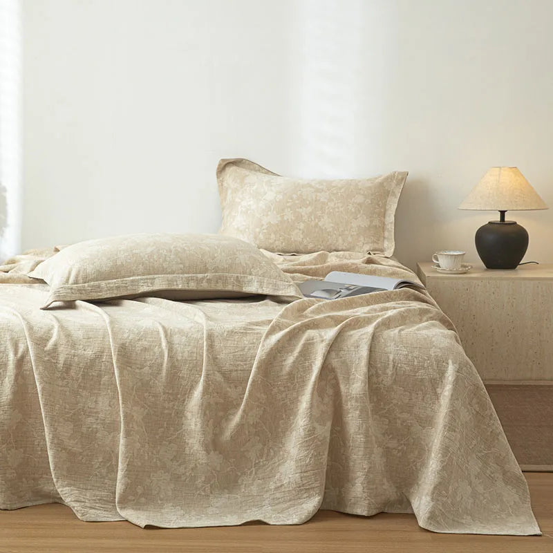 Cotton and Linen Bed Sheet