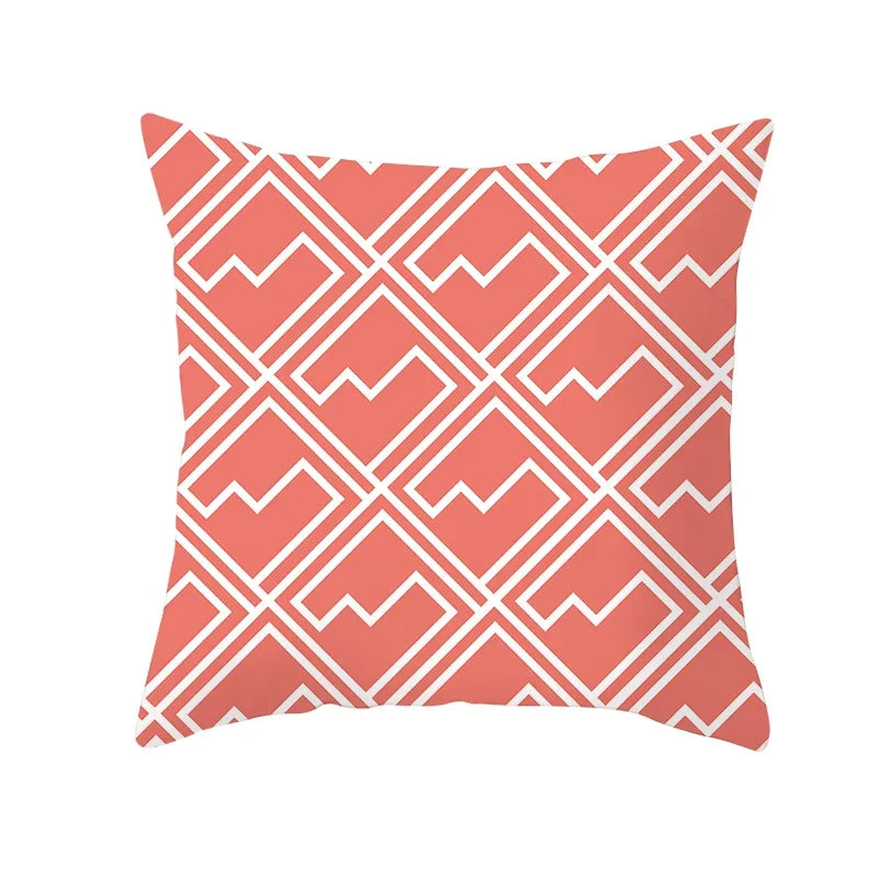 Coral Pillow Case Spring Home Decor Style Pillow Cushion Cover
