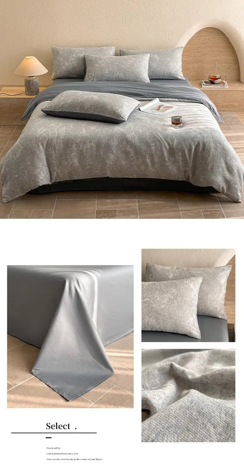 3-Layer Yarn Cotton Bedding Set