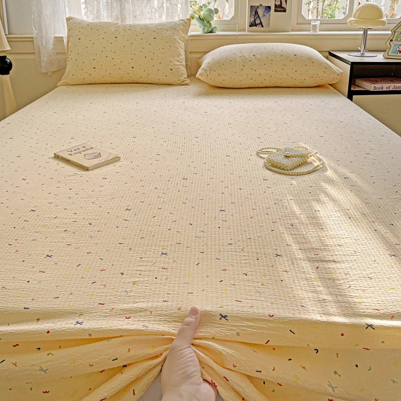 Bed Sheet High Quality Twin Double Queen King Bed Cover Sheets Pure Cotton Single Size Kids Bed Linen