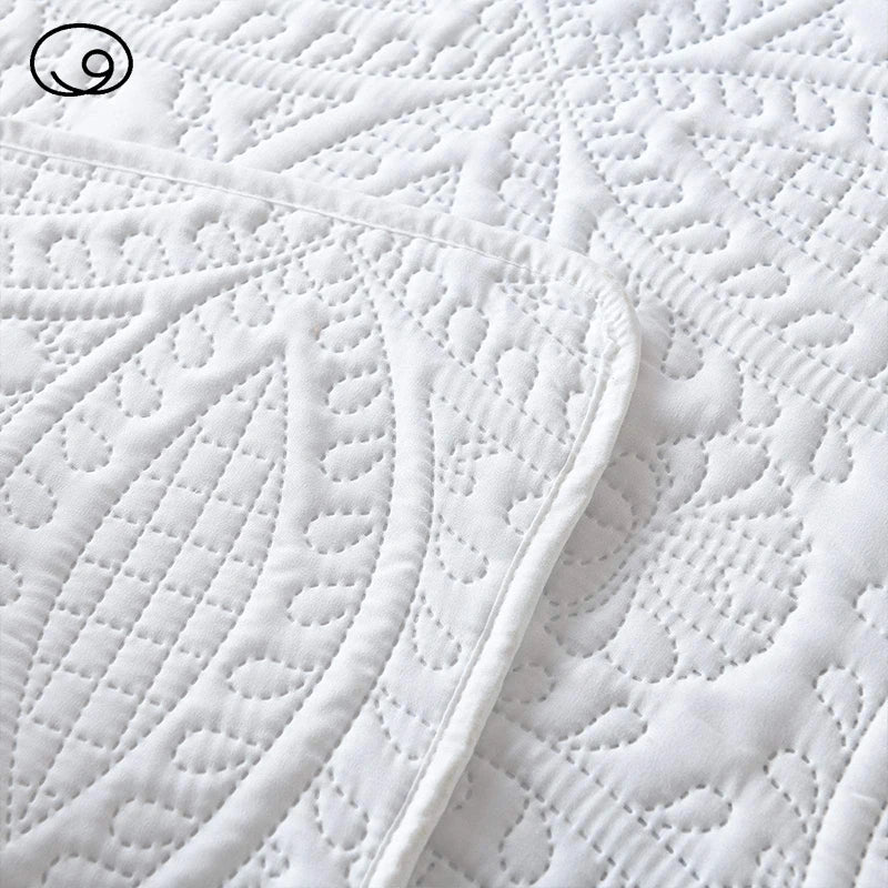 Cherryarn 2/3 Piece Piece Quilt Bedding Set, Lightweight Soft Quilt Bedspread Coverlet with Pillow Shams,Coin Pattern Quilt