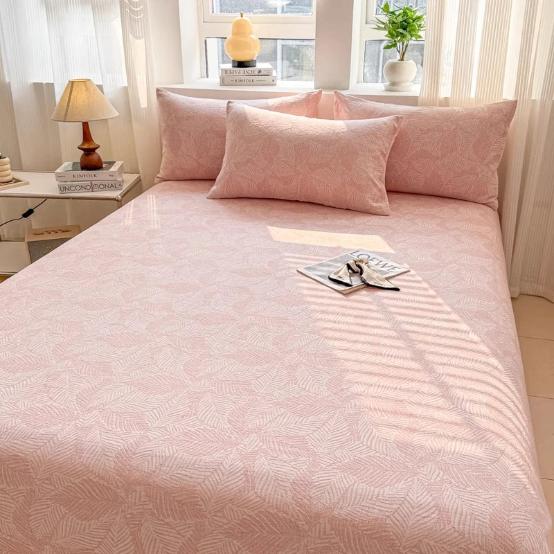 Pure Cotton Tee-piece Set Thiened Double-layered Cotton Bedding