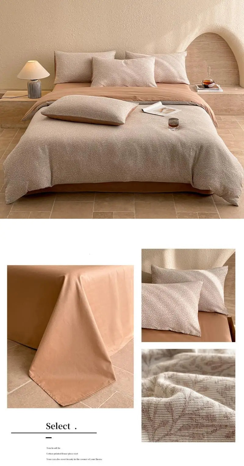 3-Layer Yarn Cotton Bedding Set